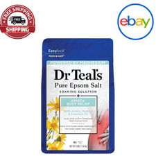 Dr Teal's Epsom Salt Magnesium Soak, Arnica Body Relief with Arnica, 3 lbs