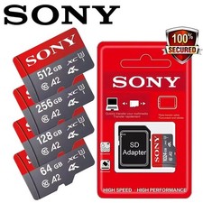 Sony Micro SD Card 128GB 256GB 512GB 1TB U3 A2 Class 10 High Speed Work Memory
