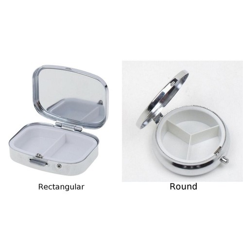 Practical Pill Box Tablet Case Silver Small Travel 1 Piece 1pc Container - Picture 10 of 14