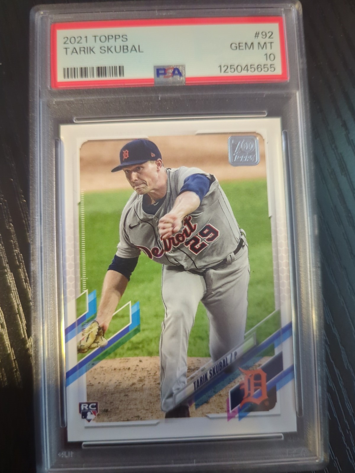 2021 TOPPS #92 TARIK SKUBAL ROOKIE RC PSA 10