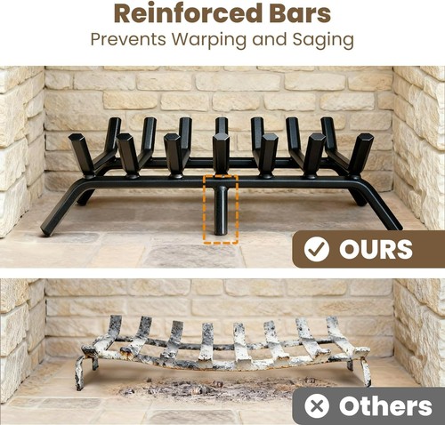Durable 30-Inch Log Holder with V-Shape Design for Efficient Fire Lighting - Picture 7 of 8