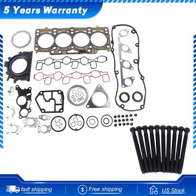 2.0TDI Cylinder Head Seal Gasket Kit w/ Head Bolt Fit For VW Audi A3 A4 A6 Seat