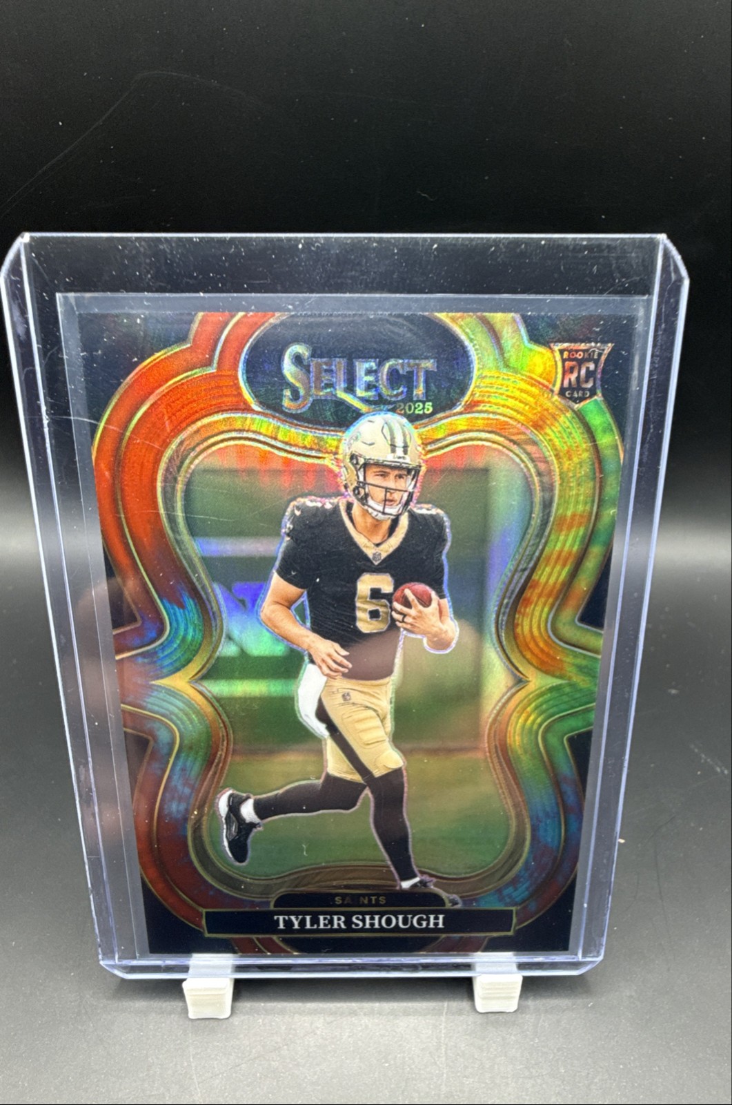 2025 Panini Select - Suite Level Tyler Shough #341 Tie-Dye Prizm 6/25 (RC)