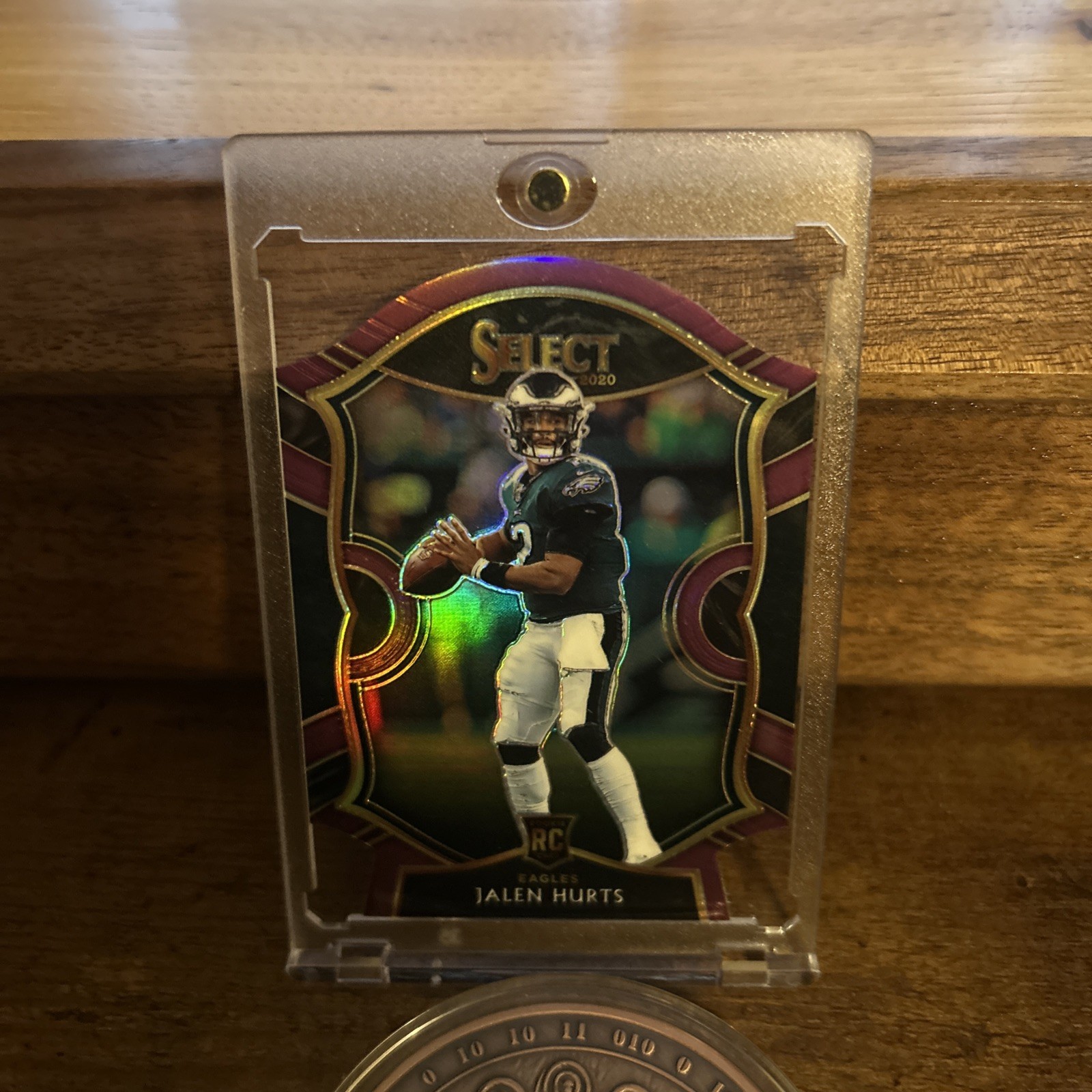 2020 Panini Select - Concourse Jalen Hurts Purple Prizm Die-Cut (RC)