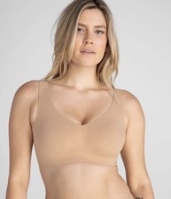 Honeylove SoftForm Bra tan beige nude wireless comfort Bra Size Large
