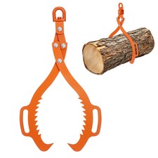 Log Grapple Tongs Set 360° Swivel 28/32/36" 3300lb Logging Tool Tractor/Truck