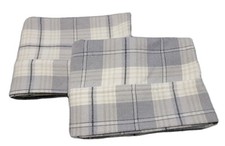 Set of 2 Grey, White, Tan, Black Flannel Pillowcases 20 X 29 Standard
