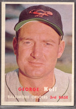 1957 Topps Set-Break #230 George Kell EX-EXMINT *JAYSACE*