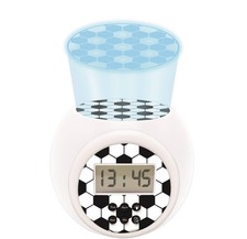 Projector Alarm Clock Football with snooze function and alarm function, Night li