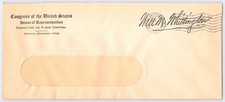 Washington, D.C., House Committee on Flood Control official envelope &mdash; 1937