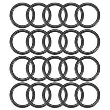 20Pcs Black 16mm Dia 2mm Thickness Nitrile Rubber O Ring NBR Sealing Grommets