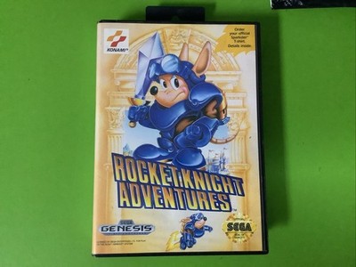 Rocket Knight Adventures (Sega Genesis, 1993) Cib Manual Reg Card