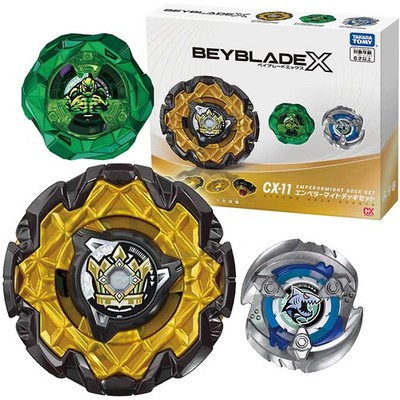 TAKARA TOMY CX11 EmperorMight Deck Set Of 3 Burst Beyblade X