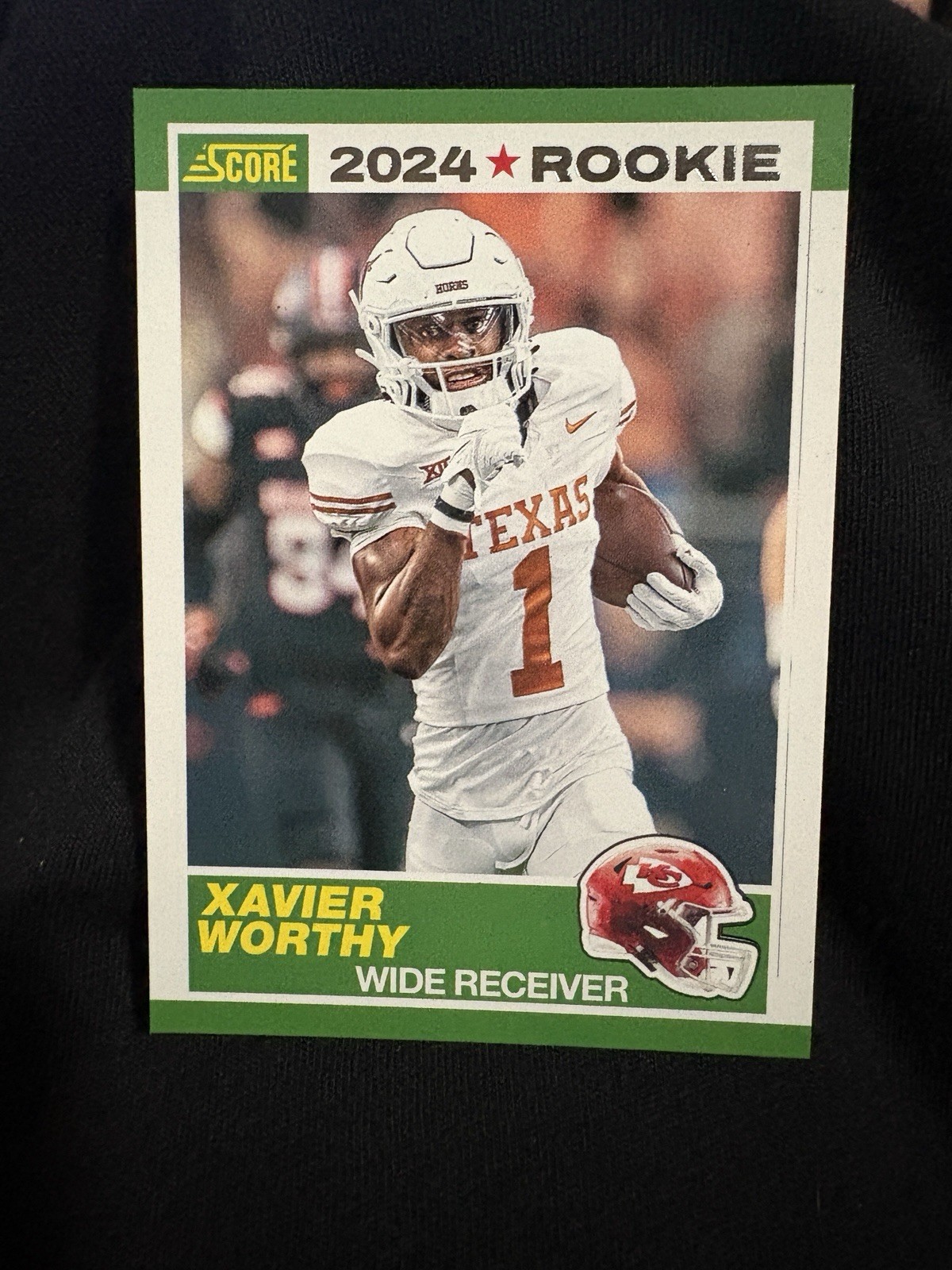 2024 Panini Score 35th Anniversary Rookie Xavier Worthy Chiefs Football Card
