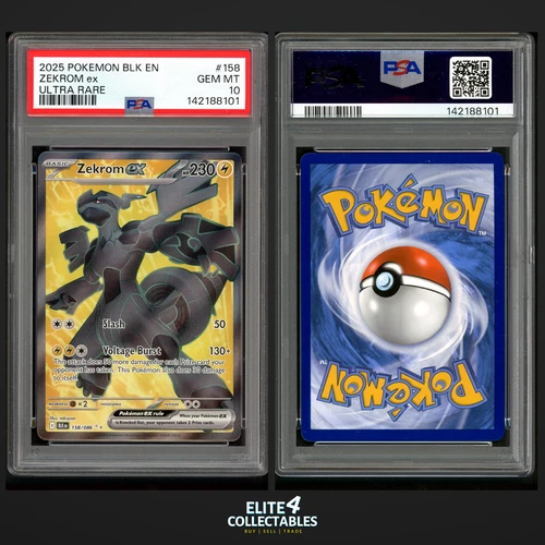 Zekrom EX 158/086  - PSA 10 (Black Bolt)