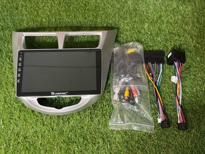 KUNFINE Car Stereo Face Plate with Wiring Harness & AV Cables   New