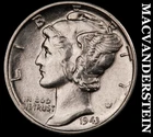1943 Silver Mercury Dime - Scarce  High Grade  Lustrous  No Reserve  #K929