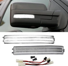 Side Mirror Turn Signal Lights LED Assembly Compatible with F150 2009-2014/for M
