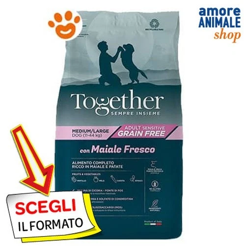 Crocues Pour Chiens Adultes Sensibles Moyen Grand Sans Céréales Au Porc 12 Kg - Photo 1/1