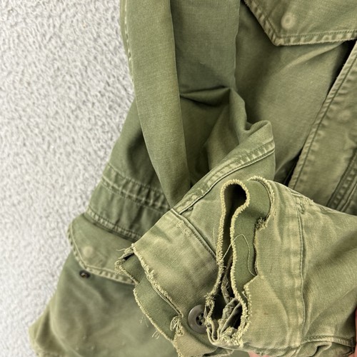 Vintage M65 OG 107 Field Coat Women’s Small Green Vietnam Military Airborne Zip - Picture 7 of 12
