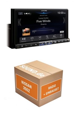 Autoradio Alpine iLX-705D für Nissan 350Z + Bose Soundsystem Wireless Apple CarP