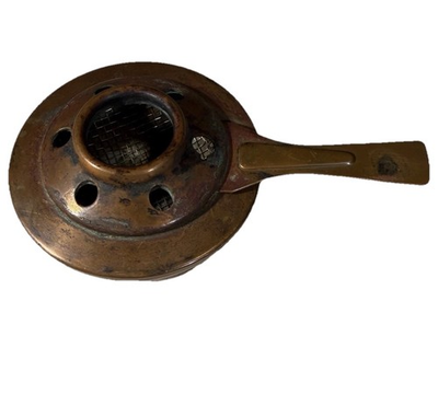 #ad Vintage Copper Fondue Burner Chafing Dish Pot Replacement Heating Base $19.95