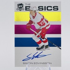 Simon Edvinsson The Basics Rookie Auto 💎 2023-24 THE CUP Detroit Red Wings