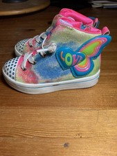 Skechers Twinkle Toes  (UK 7 Size)  Light Up Butterfly Love Trainers Shoe