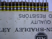 50 Mil-Spec Allen Bradley RCR20G104K 100K 1/2W 10% Carbon Composition Resistors