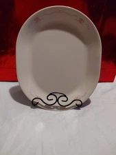  2 Corelle English Breakfast Oval Serving Platter 12x10 Pink Blue Floral​