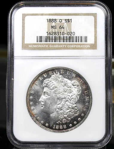 1888 O Morgan Silver Dollar - NGC Certified MS64 !!
