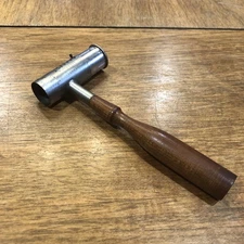 Vintage U.H. Co.Torrington Wooden Handle Adjustable Powder Drams Measure Shot Oz