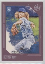 2020 Panini Diamond Kings Plum Frame Dustin May #73 Rookie RC 0ol0