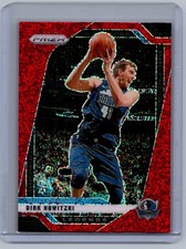 Dirk Nowitzki Red Sparkle Prizm Legends 2024-25 Panini Mavericks #272 SSP