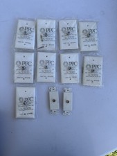 9 nowych i 2 używane płyty ścienne PPC, pojedyncza beczka, biała. koncentryczna część nr WP1HPW