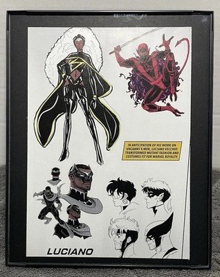 Luciano Vecchio Marvel Mutant Comic Wall Art Framed 8'' X 10''