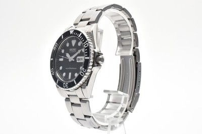 [N Mint] SEIKO SKX023 7S26-0050 Black Bezel Automatic Mens Diver Watch Japan