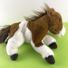FAO Schwartz Adopt A Pet Horse Pony Plush Brown White 13  