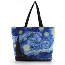 ENAPY Modern Tote Bag/Handbag Inspired by Van Gogh's Painting, The Starry Night