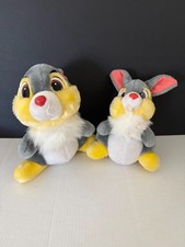 Vintage Bundle 2 Disney Bambi Thumper Plush Disneyland Walt Disney World Korea