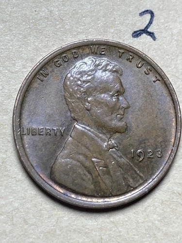 New Listing1923 (P) LINCOLN WHEAT CENT, XF/AU CONDITION, #2