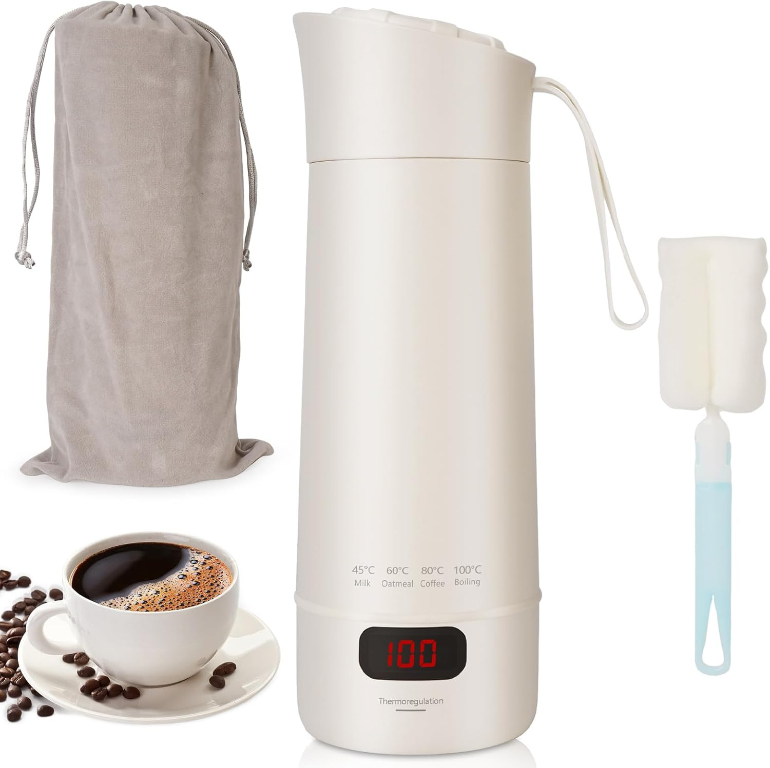 Mini Bollitore Elettrico da Viaggio 400ml | Scalda Acqua Rapido Portatile