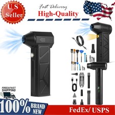 Compressed Air Duster w/ LED Light Jet Dry Blower for PC Keyboard Cleaning