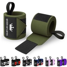 HeavyDuty Weightlifting Wrist Wraps with Thumb Loop for Powerlifting  Training