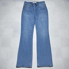 Madewell Cali Demi-Boot Jeans Womens 25 Tall Medium Wash Mid Rise Stretch Denim