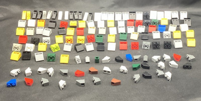 Vtg Lego Inverted Slope Variety 1x2 1x3 2x2 2x3 Qty 140 ships free
