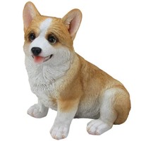 Dekofigur Corgi Sitzend 20 X 19 X 12 Cm Braun Weiß Dekofigur