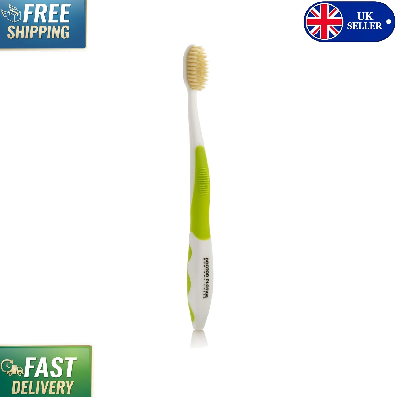 Mouth Watchers Nano Silver Toothbrush - Eco-Friendly Soft Bristles for Adults