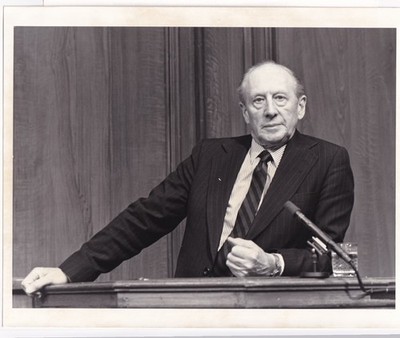 Original Press Photo TV prog The Trial of Sir Roger Hollis Chapman Pincher 1987