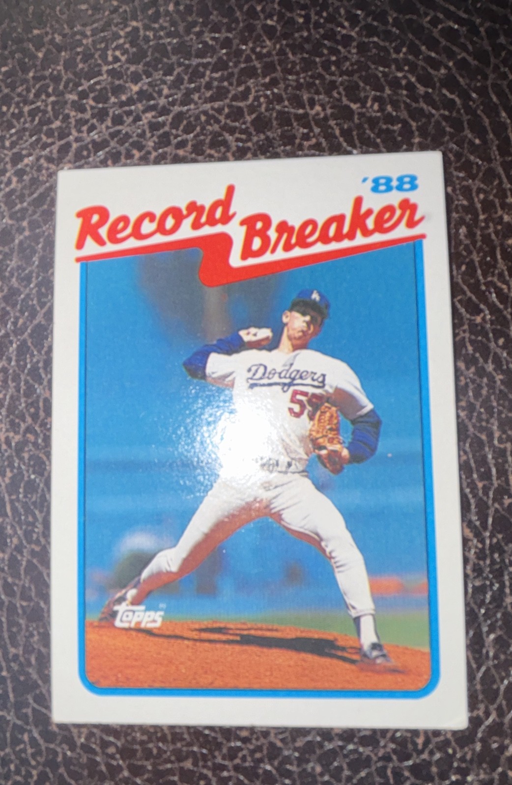 1989 Topps - Record Breaker Orel Hershiser #5 Collector's Edition (Tiffany)